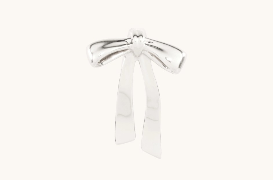 silver bow charm