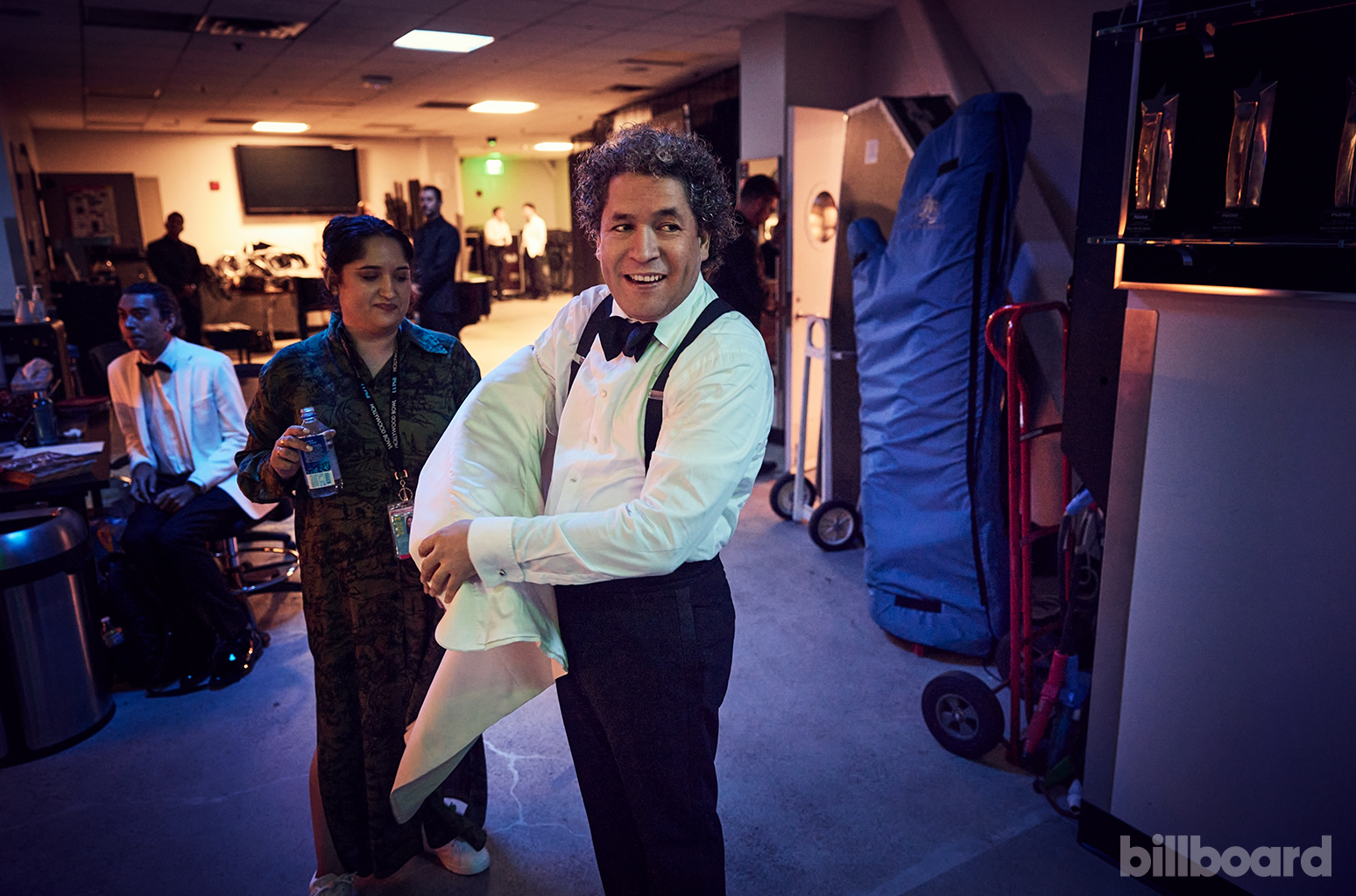Gustavo Dudamel photographed September 3, 2024 at the Hollywood Bowl in Los Angeles.