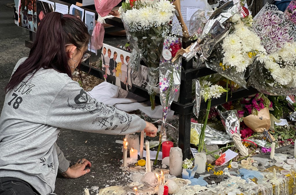 Liam Payne memorial outside CasaSur Palermo Hotel in Buenos Aires, Argentina