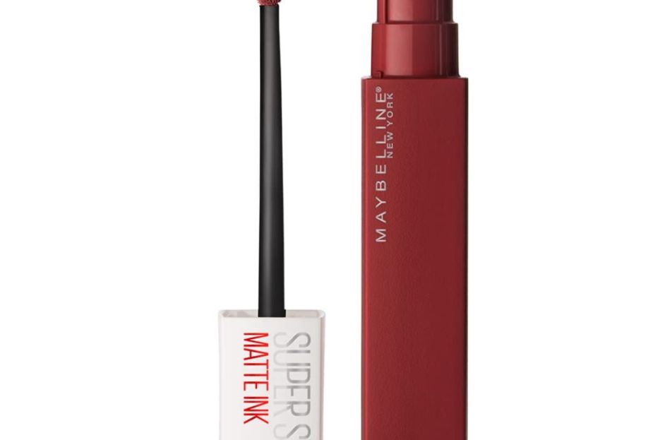 red liquid lipstick tube