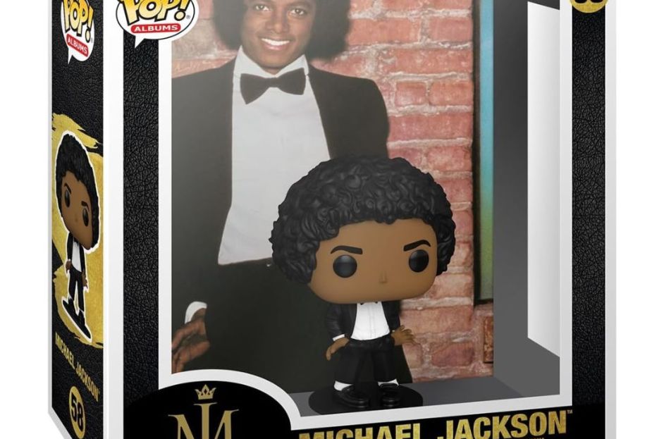 Funko pop of Michael Jackson from 'Off the Wall' album cover
