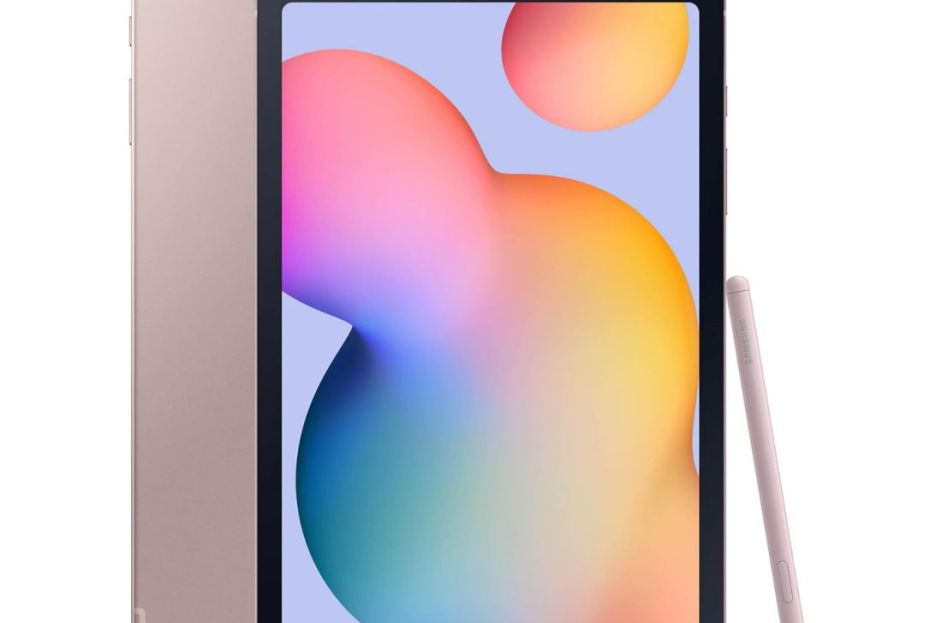 pink samsung galaxy tablet with pen