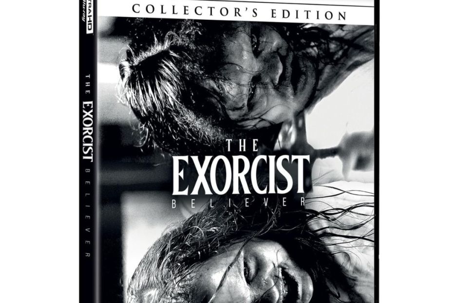 black and white dvd cover of 'the exorcist: believer'