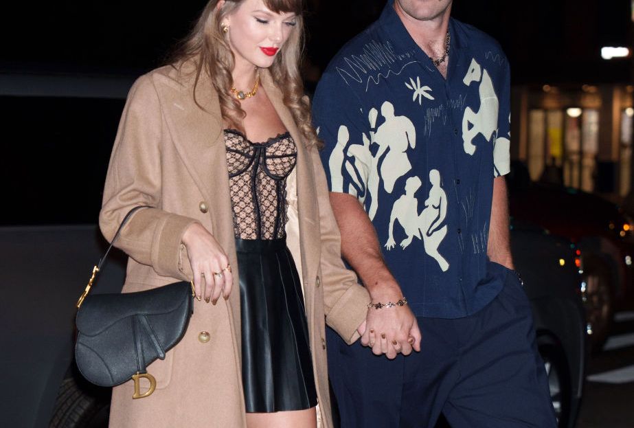 NEW YORK, NY - OCTOBER 11: Taylor Swift and Travis Kelce are seen on October 11, 2024 in New York City. (Photo by XNY/Star Max/GC Images)