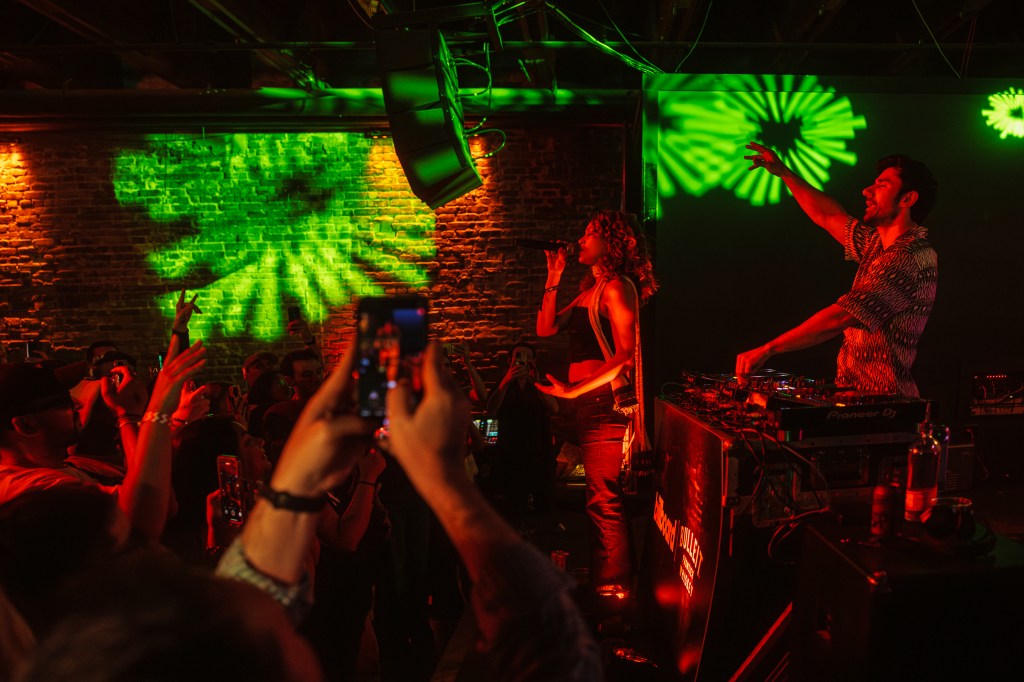 Izzy Bizu, KSHMR Bulleit during the Billboard THE STAGE at SXSW held at Moody Amphitheater at Waterloo Park on March 15, 2025 in Austin, Texas.