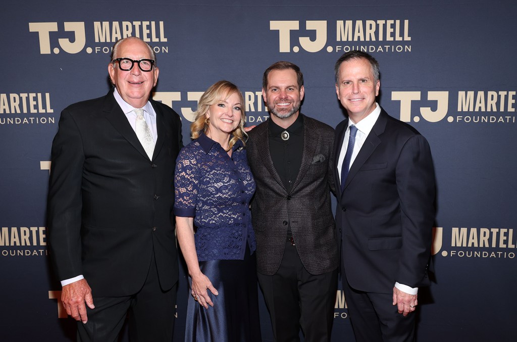 John Esposito, Lynn-Anne Huck, Seth England, and Steve Gawley attend the T.J. Martell Foundation 49th annual New York Honors Gala on Sept. 17, 2024 at Cipriani 42nd Street in New York City.