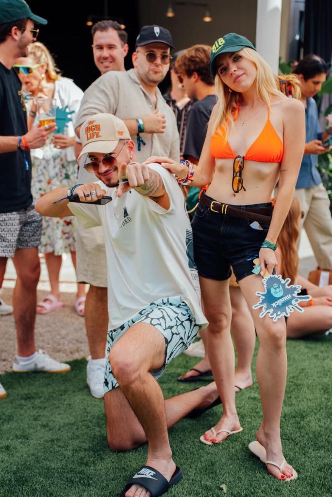 Guests at Billboard and Amazon Health’s Pop-up Party held at Ace Hotel & Swim Club Palm Springs on April 12, 2025 in Palm Springs, California.