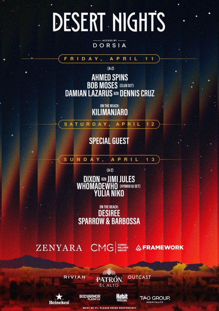 Desert Nights lineup