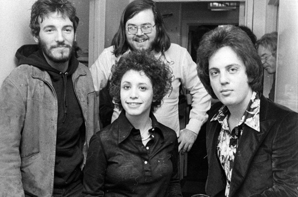 Bruce Springsteen, Ed Sciaky, Billy Joel and Janis Ian in 'JANIS IAN: BREAKING SILENCE.'