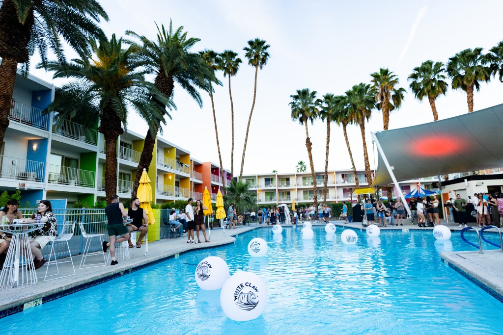 Fans enjoyed poolside music at the White Claw Sessions Powered by Billboard