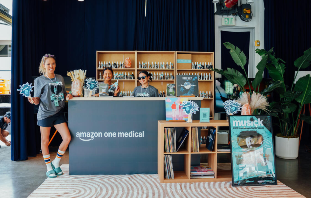 Staff at Billboard and Amazon’s Pop-up Party held at Ace Hotel & Swim Club Palms Springs on April 12, 2025 in Palm Springs California.