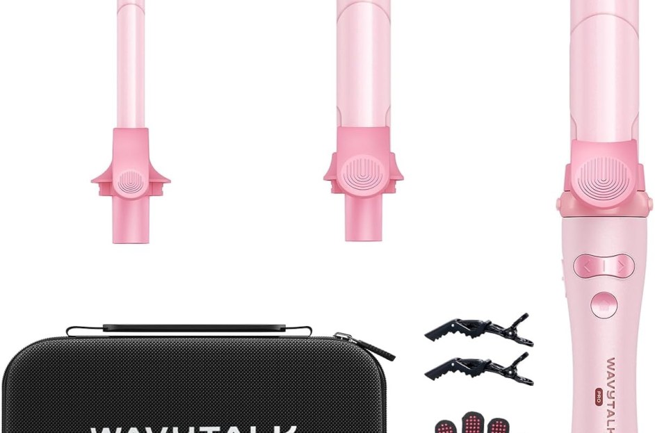 Wavytalk Curlmaker Pro Rotating Curling Iron Set 