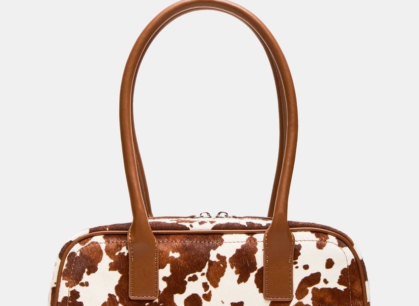 Anise Brown Cow Print Bag