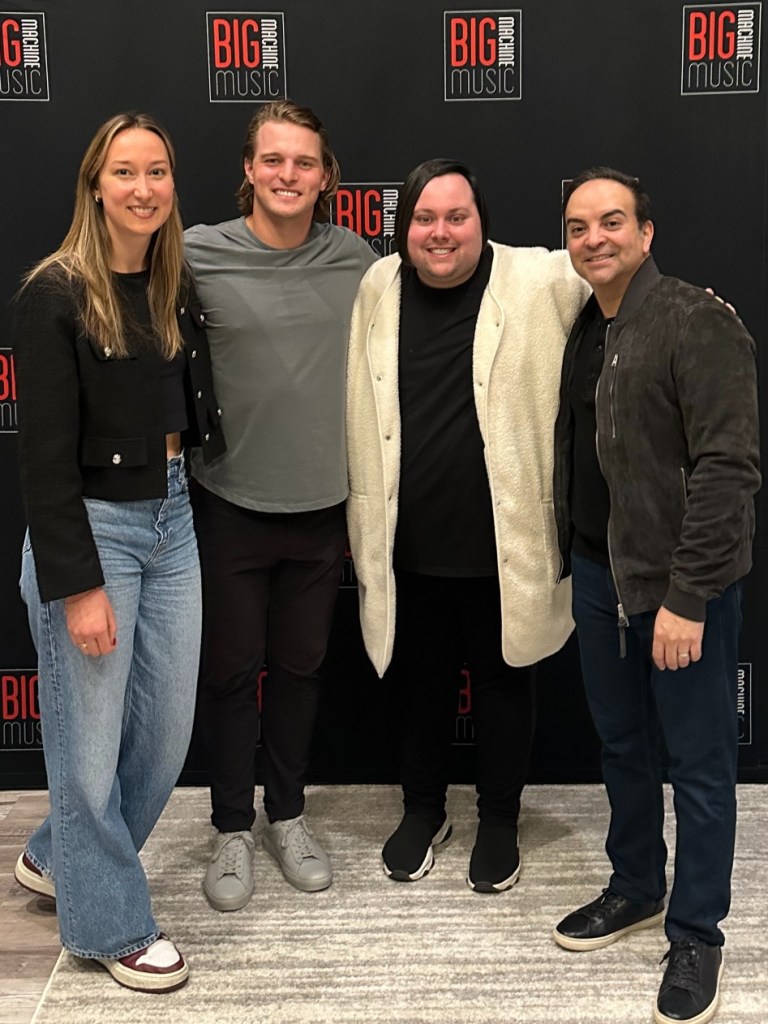 VDW Music Group’s Marion Van Der Wees, Big Machine Music’s Timmy Haehl, Thomas Daniel, BMM’s Mike Molinar