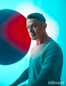 Alejandro Sanz photographed on May 2, 2025 at 5020 Studio in Miami.