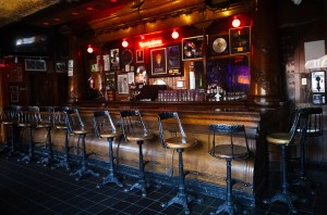 The bar at the Troubadour in West Hollywood.