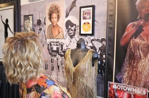 Thelma Houston at the Thelma Houston Exhibit at the African American Cultural Center of Long Beach.