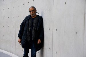 American artist Arthur Jafa poses for a photograph during the press visit to the exhibition ''Corps et Ames'' or ''Body and Soul'' at the Bourse de Commerce, in Paris on March 4, 2025. The exhibition runs from March 5 to August 25 showing some forty artists who explore through painting, sculpture, photography, video and drawing, the links between the body and the mind. (Photo by Ludovic MARIN / AFP) (Photo by LUDOVIC MARIN/AFP via Getty Images)