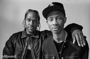 Pusha T and Steven Victor photographed on March 26, 2022 at Hotel on Rivington in New York.
