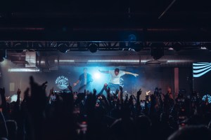 Loud Luxury turns up the heat at their White Claw Sessions Powered by Billboard set, with Depace throwing water and Fedyk jumping off the booth