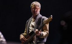 Mickey Madden of Maroon 5  performs live on stage at Allianz Parque on March 1, 2020 in Sao Paulo, Brazil.