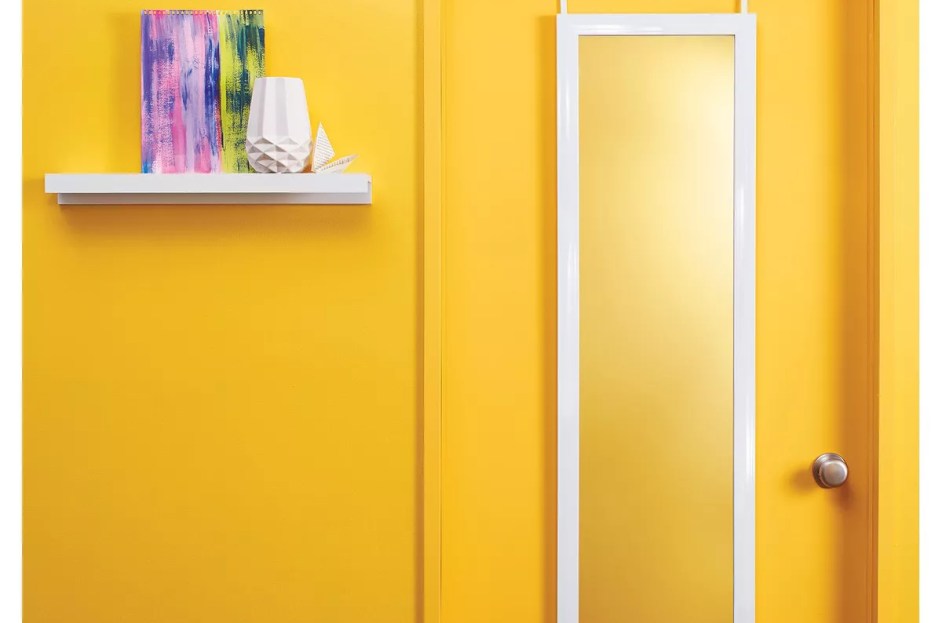 white over-the-door mirror