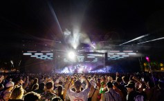 Above & Beyond performs at the Outdoor Theatre at the 2025 Coachella Valley Music And Arts Festival on April 12, 2025 in Indio, California.