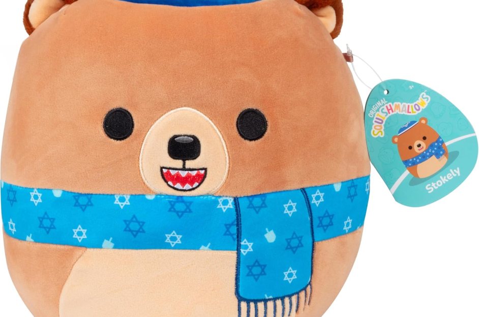 Squishmallows Original Stokely the Jewish Teddy Bear