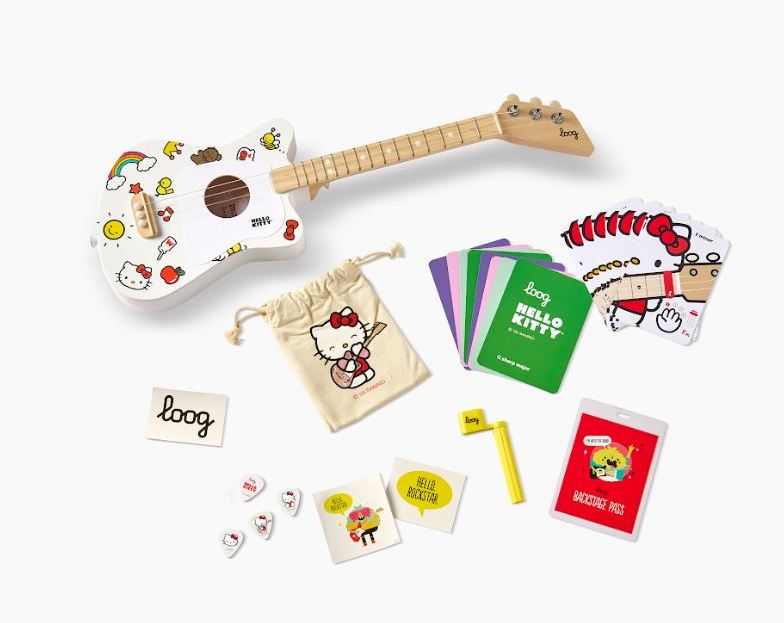 Hello Kitty Teams With Fender & Loog for Beginner Guitars for Kids