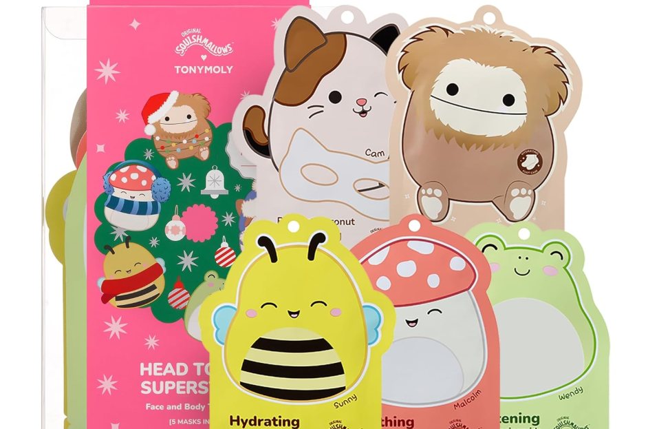 Tonymoly x Squishmallows Head to Toe Holiday Mask Set