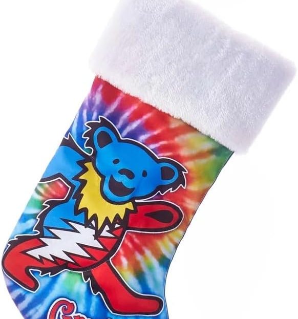 Kurt S. Adler Kurt Adler 19-Inch Grateful Dead Bear Printed Stocking